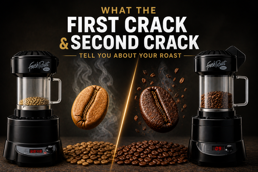 first crack second crack coffee roasting stages