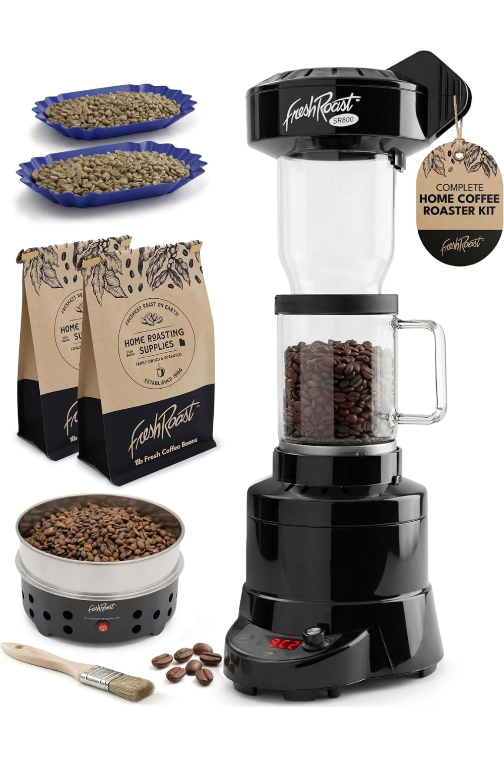 Fresh Roast SR800 Starter Bundle with Bean Cooler and Ext Tube Fresh Roast SR800 Starter Bundle with Bean Cooler and Ext Tube