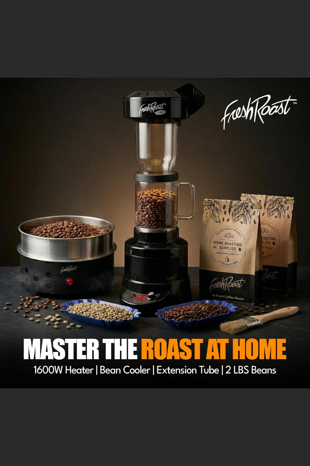 Fresh Roast SR800 Starter Bundle with Bean Cooler and Ext Tube Fresh Roast SR800 Starter Bundle with Bean Cooler and Ext Tube